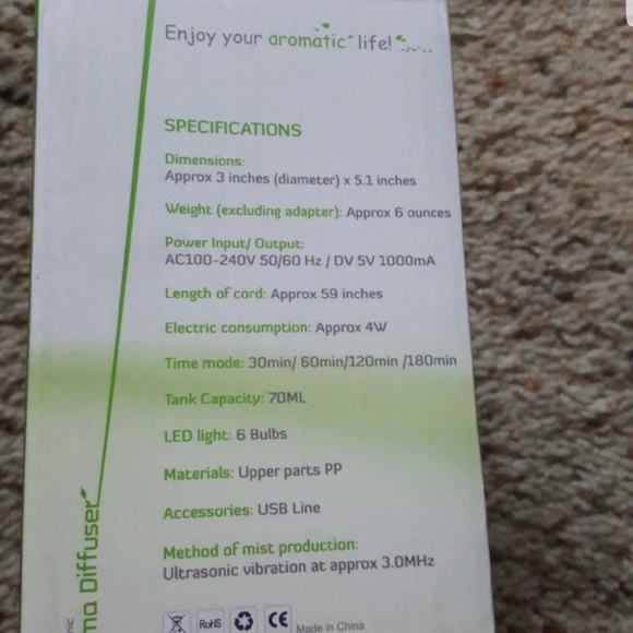 Oil diffuser aroma diffuser - Picture 4 of 4